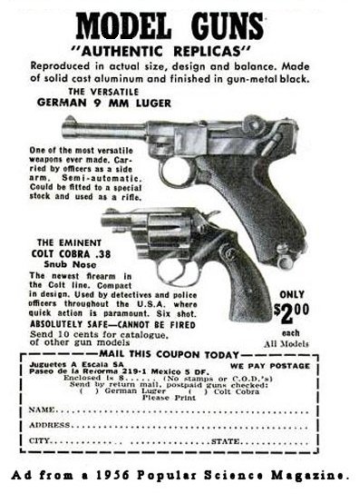 Toy Luger Ad.